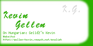 kevin gellen business card